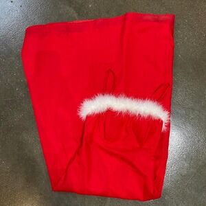 True Vintage Union Made Red Christmas Themed Size Small Maxi Dress